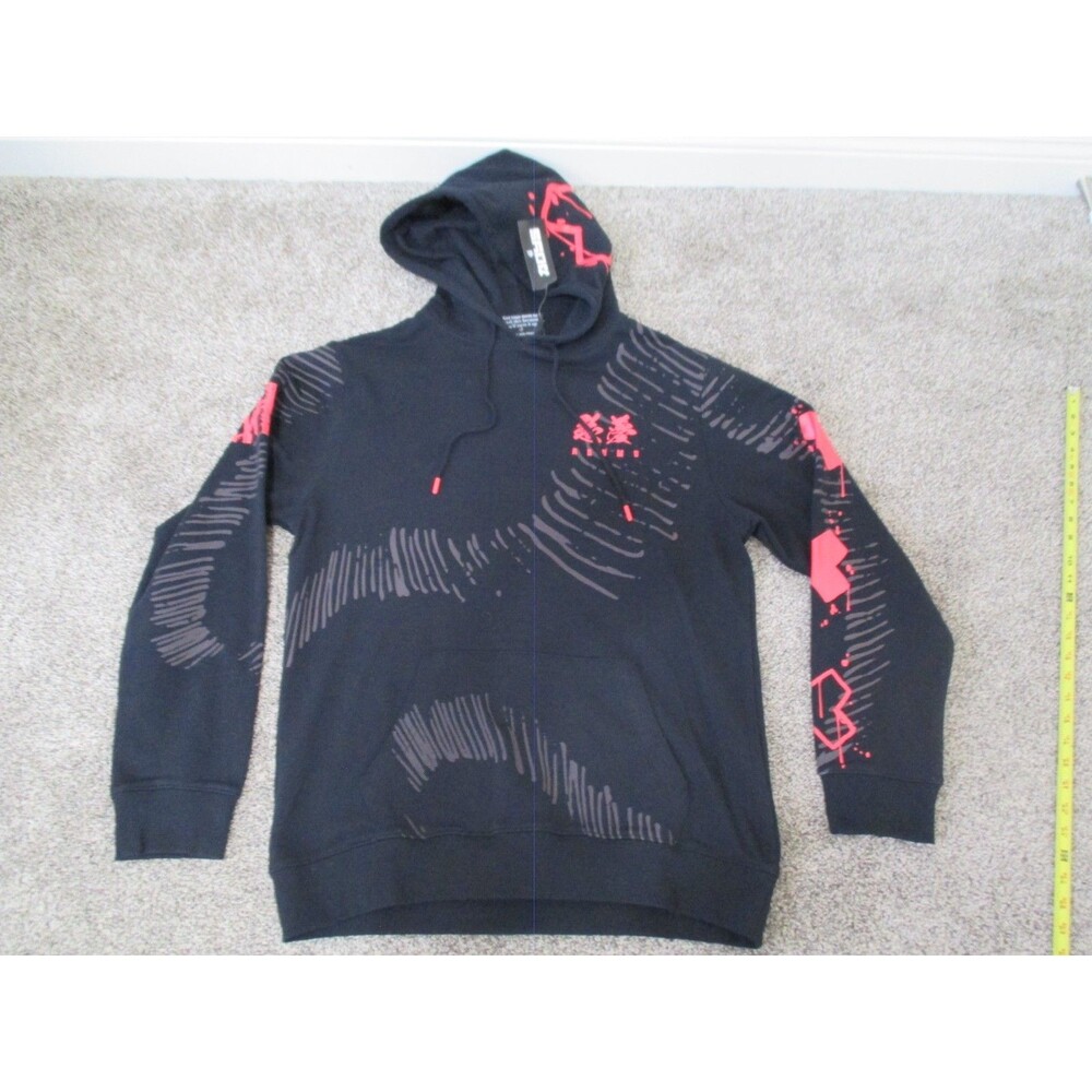 The Boys Akumu Hoodie Mens L Black Fleece Sweatshirt Anime Graphic